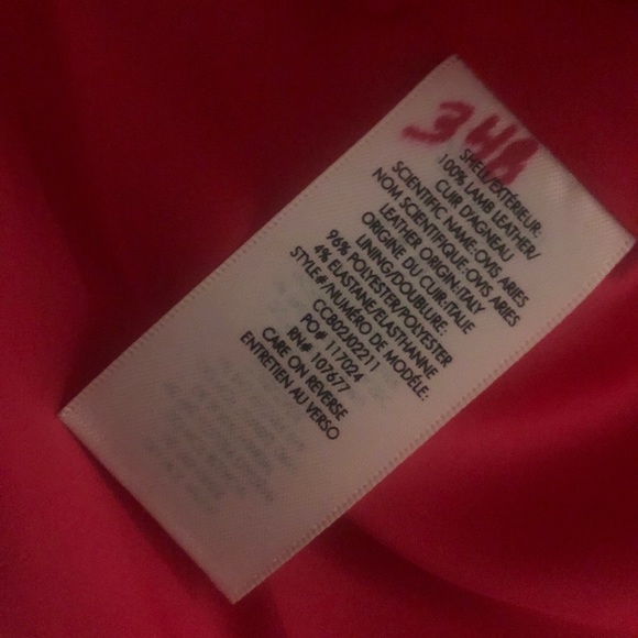 Alice + Olivia Lamb Leather Jacket NWT - Picture 4 of 5